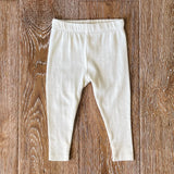 Organic Stretch Knit Baby Pants || Natural