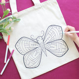 Organic Tote Bag Coloring Kit