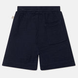 Gauze Bermuda Shorts || Dark Blue