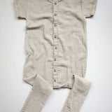 The Archer Playsuit || Ecru