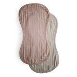 Organic Muslin Burp Cloth Set || Blush & Fog