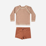 Rashguard Boys Set || Rust Stripe