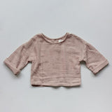 The Button Back Top || Antique Rose