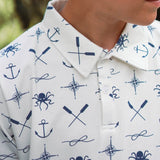 Short Sleeve Polo || Natural Captain and Crew