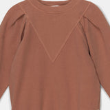 Organic Fleece Sweatshirt || Brown