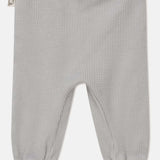 Waffle Baby Pants || Soft Grey