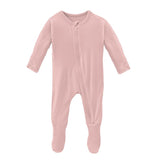 Zip Footie || Baby Rose