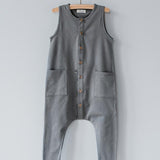 The Free Range Playsuit || Lead Gray
