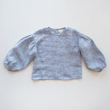 The Balloon Sleeve Top || French Stripe