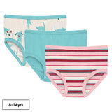 Bamboo Underwear Set || Tangled Kittens, Iceberg and Bobsled Stripe