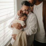 Organic Muslin Swaddle Blanket || Rainbows