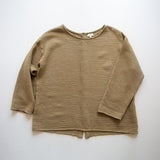 The Button Back Top || Camel
