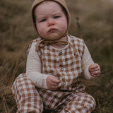 The Gingham Playsuit || Bronze Gingham
