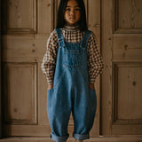 The Oversized Denim Dungaree || light denim