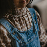 The Oversized Denim Dungaree || light denim