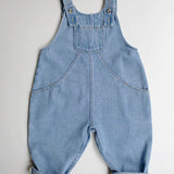 The Oversized Denim Dungaree || light denim