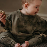 The Tie-Dye Oversized Tee || Olive & Sage