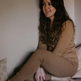 Women's Ribbed Legging || Cinnamon