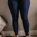 Women's Ribbed Legging || Indigo