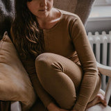 Women's Ribbed Legging || Cinnamon