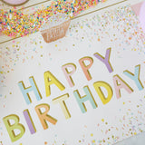 Happy Birthday Sprinkles Placemat || Set of 24