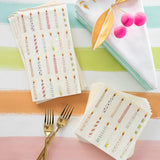 Birthday Candles Guest Napkins || Set of 16