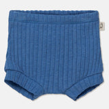 Rib Baby Shorts || Blue