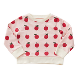 Organic Sweatshirt || Strawberry Cream Apples