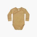 Pointelle Kimono Onesie || Gold