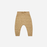 Cozy Heathered Knit Pant || Honey