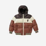 Puffer Jacket || Color Block