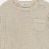 Organic Gauze T-Shirt || Stone