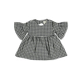 S/S Plaid Dress || Black & White