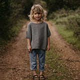 The Muslin Top || Lead Gray
