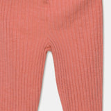 Rib Lettuce-Edge Bike Shorts || Coral