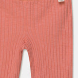 Rib Lettuce-Edge Bike Shorts || Coral