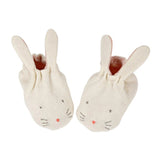 Bunny Baby Booties || Peach