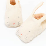 Bunny Baby Booties || Peach