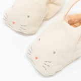 Bunny Baby Booties || Peach