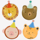 Animal Parade Die Cut Plates || Set of 8