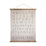 Canvas and Wood Scroll Wall Decor with Hanger