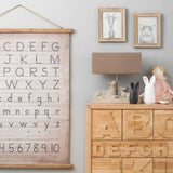 Canvas and Wood Scroll Wall Decor with Hanger