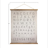 Canvas and Wood Scroll Wall Decor with Hanger