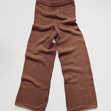 Women's Wide Leg Knit Trouser || Mocha