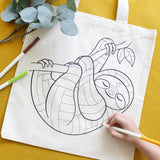Organic Tote Bag Coloring Kit