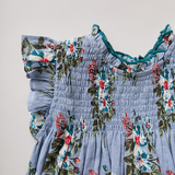 Stevie Dress || Blue Franken Floral