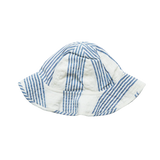 Sun Hat || Navy & White Stripe