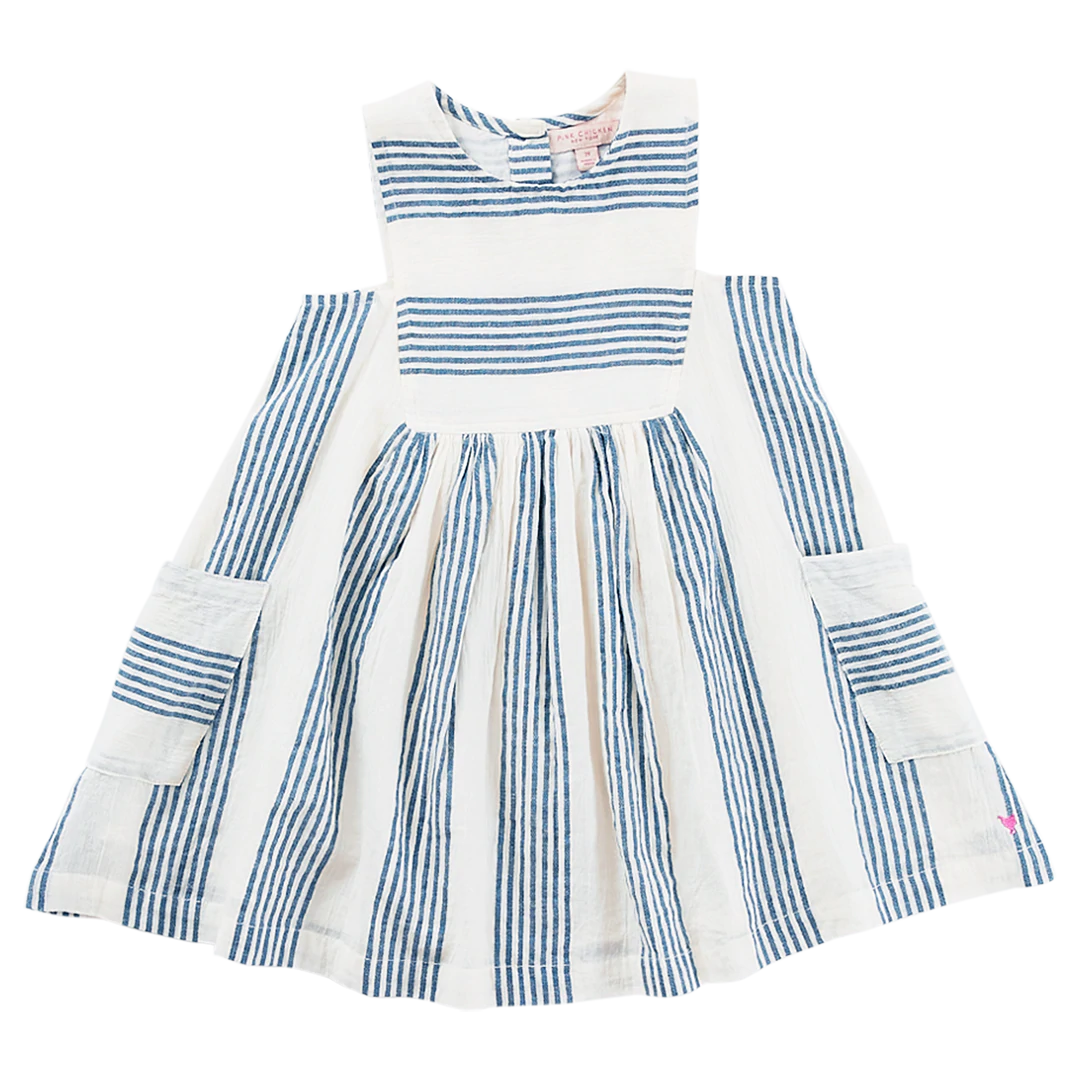 Courtina Dress || Navy & White Stripe Lyon and Pearle Courtina Dress || Navy & White Stripe Lyon and Pearle