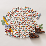 Olive Dress || Dachshunds