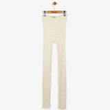 Cable Knit Tights || Cream